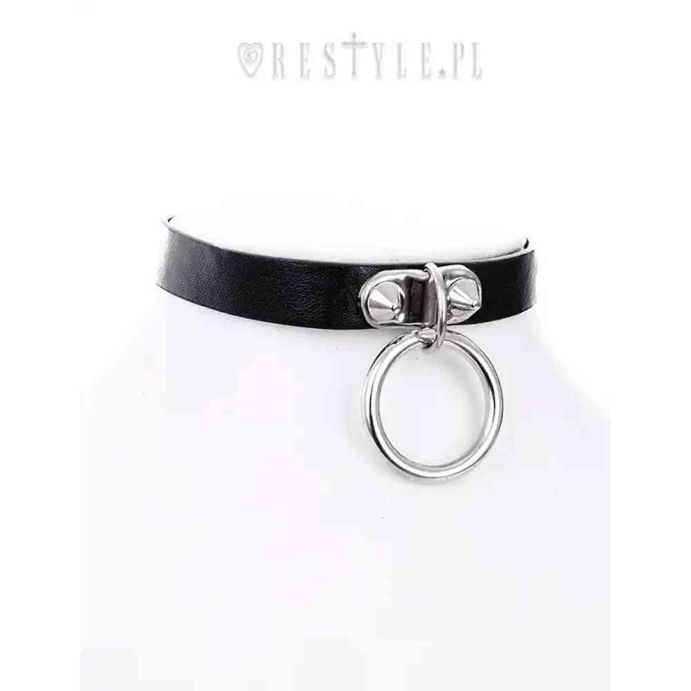Restyle - ORing Collar Choker - Black